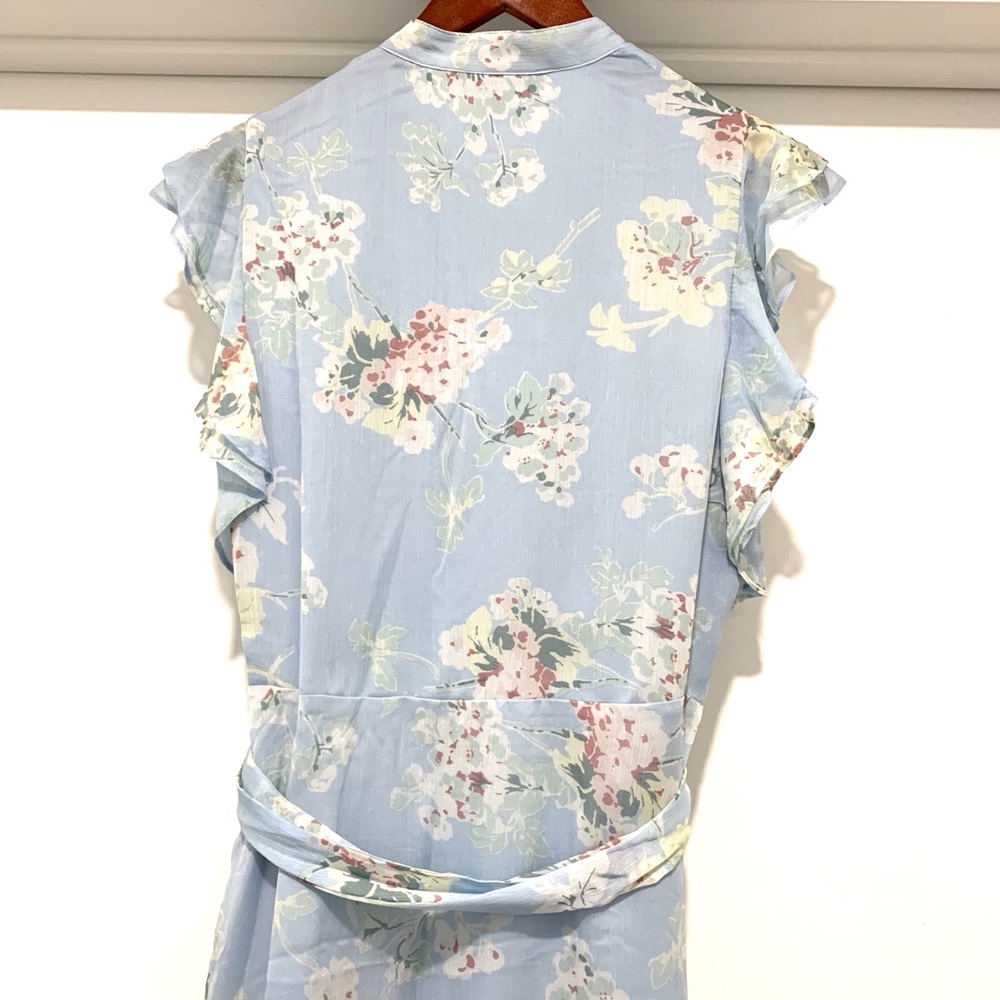 Lauren Ralph Lauren Blue Floral Midi Dress - Picture 5 of 15